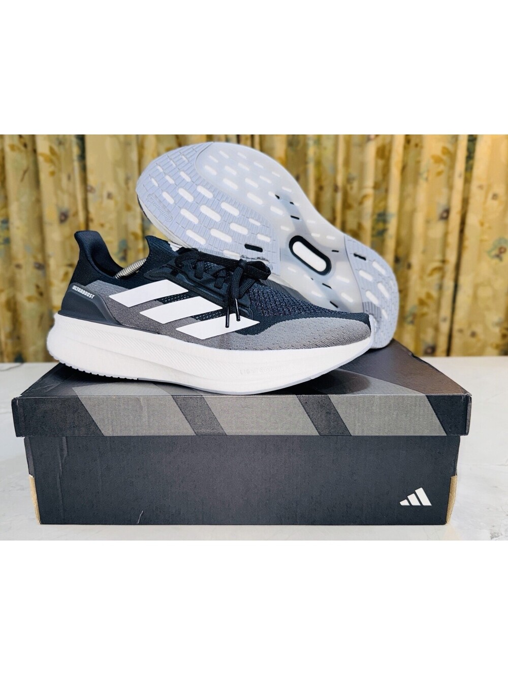 Size 12 - adidas Ultraboost 5X Black White Carbon